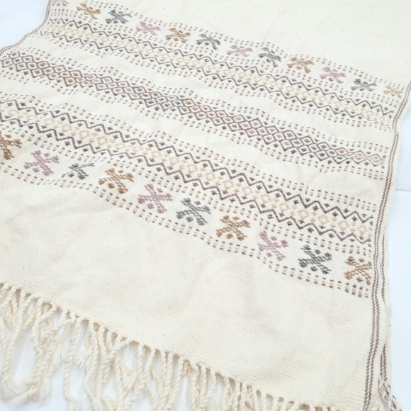 Vintage embroidered table runner